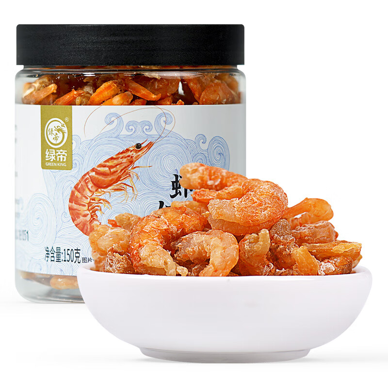 绿帝（GREEN KING）金钩海米 淡干虾干 虾皮 紫菜虾仁汤食材