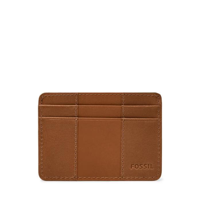 Fossil/化石男款卡包别致百搭男包Everett奢侈品潮牌ML4398216 Saddle os