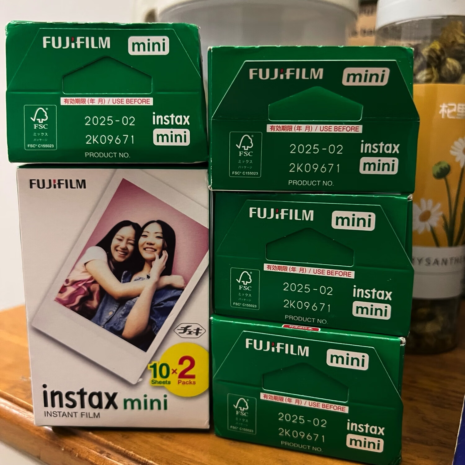 FUJI 富士 超值直发 拍立得相纸 instax mini 白边花边 白边20张