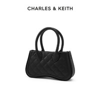 CHARLES & KEITH 春季女包CK2-30270808绗缝菱格手提单肩斜挎包女包