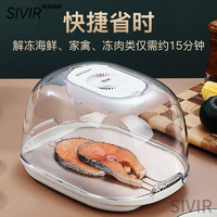 SIVIR德国食物解冻器解冻肉牛排解冻肉类家用解肉类保鲜快速盘具 （高级灰）级款解冻器厨房剪 32c/m