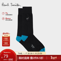 Paul Smith 保罗史密斯（paul smith）斑马系列男士PS潮流款袜子 黑色 OS（24-27cm）