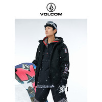 VOLCOM 钻石男装户外品牌棉服2023冬季新款男士滑雪服外套保暖连帽