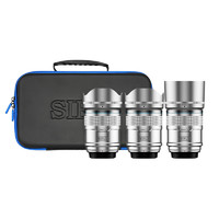 SIRUI 思銳 狙擊手-系列1.2大光圈 自動對焦鏡頭 輕便小巧人像旅游富士尼康索尼鏡頭 三鏡頭套裝 銀色 E卡