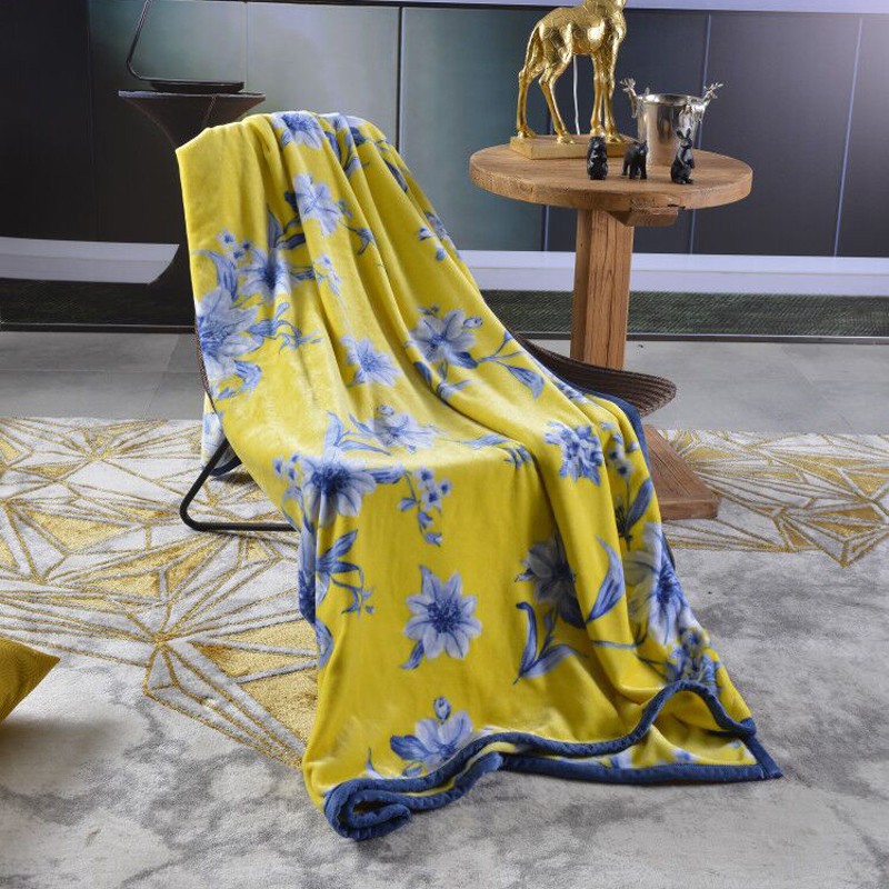 多喜爱（Dohia）毛毯法兰绒家用毛毯 海蒂花园180x200cm