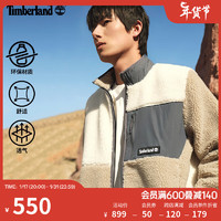 添柏岚（Timberland）男女同款摇粒绒抓绒衫外套新户外保暖A5PUP A5PUPEG0/灰烟雾白 XXL