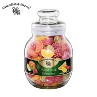 嘉云 德国进口水果糖杂果味966g混合果味罐装玻璃瓶礼物硬糖网红零食
