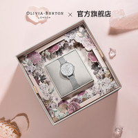 OliviaBurton手表  玫瑰女士腕表欧美小众轻奢手表钢链表