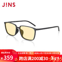 睛姿（JINS）JINS睛姿防蓝光眼镜夜用高防护目镜轻量大方框升级FPC23A254 97亚光黑