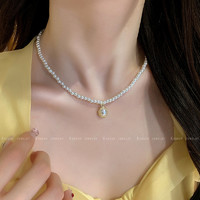 巴洛克珍珠项链法式轻奢小众高级感锁骨链2023爆款颈链配饰女