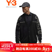 Y-3 GFX KNIT CRDGN秋季针织衫男女同款开衫39IQ2138 黑色 2XS