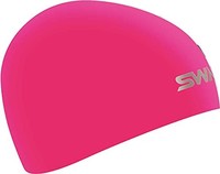 SWANS 詩旺斯 泳帽 游泳 競技用 硅膠帽 圓頂型 Fina認證款 亮粉色 SA-10S