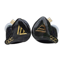 qdc 新一代旗舰耳机 ANOLE变色龙V14 专业级音乐耳机HIFI耳机（黑色）