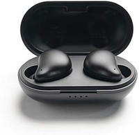Smpl True 无线耳机 - 蓝牙耳机 5.0 播放时间 15 小时触摸控制 无线耳机 带立体声耳机 内置麦克风 黑色