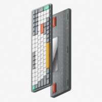 NuPhy Air96 V2 客制化矮轴机械键盘mac无线蓝牙超薄双三模静音 月岩灰 苔藓轴（段落轴/60gf） 100