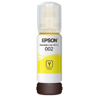 EPSON 愛普生 002黃色墨水瓶(適用L4158/L4168/L6168/L6178/L6198)70ML
