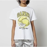 GANNI 女士短袖T恤 柠檬