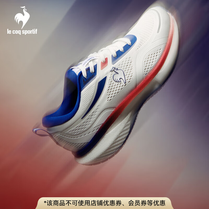 乐卡克法国公鸡男款2024春季训练系列蓝标专业跑步鞋L241MCNS0108 白蓝红/AAD 40