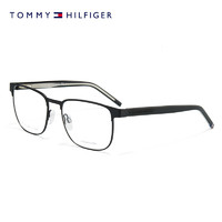 Tommy Hilfiger汤米镜框商务方框眼镜架男士近视可配近视度数眼镜框架 003 003-黑灰色