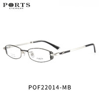 PORTS 宝姿 眼镜框女小窄框镜架可配近视度数POF22014-MB