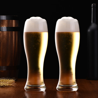 88VIP：CLITON啤酒杯家用玻璃水杯杯子果汁酒吧KTK酒杯大号扎啤酒杯2支装