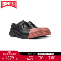 CAMPER 看步 男鞋新年红品Junction新款设计时尚乐福鞋低帮商务休闲皮鞋 黑色 014 43 男