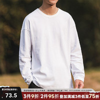 HEEMKIZOO【280g重加厚】原创日系复古男T恤潮牌秋长袖打底衫