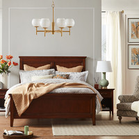 HARBOR HOUSE HarborHouse美式实木家具双人床a1.5/1.8m现代简约主卧大床床头柜