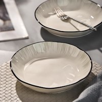 墨色 日式盘子菜盘家用2023新款碗碟餐具套装高级感菜碟子陶瓷深盘餐盘