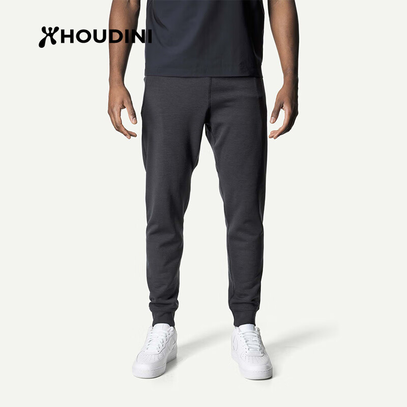 HOUDINI胡丁尼 Outright 直率 男款户外保暖弹力舒适抓绒裤 石墨黑、岩黑 S