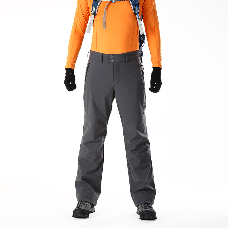 RUNNING RIVER奔流 男士 秋冬 户外登山滑雪软壳裤保暖长裤P4457D 077灰 3XL/56