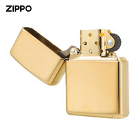 ZIPPO 之寶 官方旗艦店防風煤油打火機美版進口盔甲鏡面黃銅169禮盒送禮