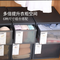 LIKUAI 利快 日本进口整理箱收纳箱家用桌面衣服抽屉式收纳柜储物夹缝收纳
