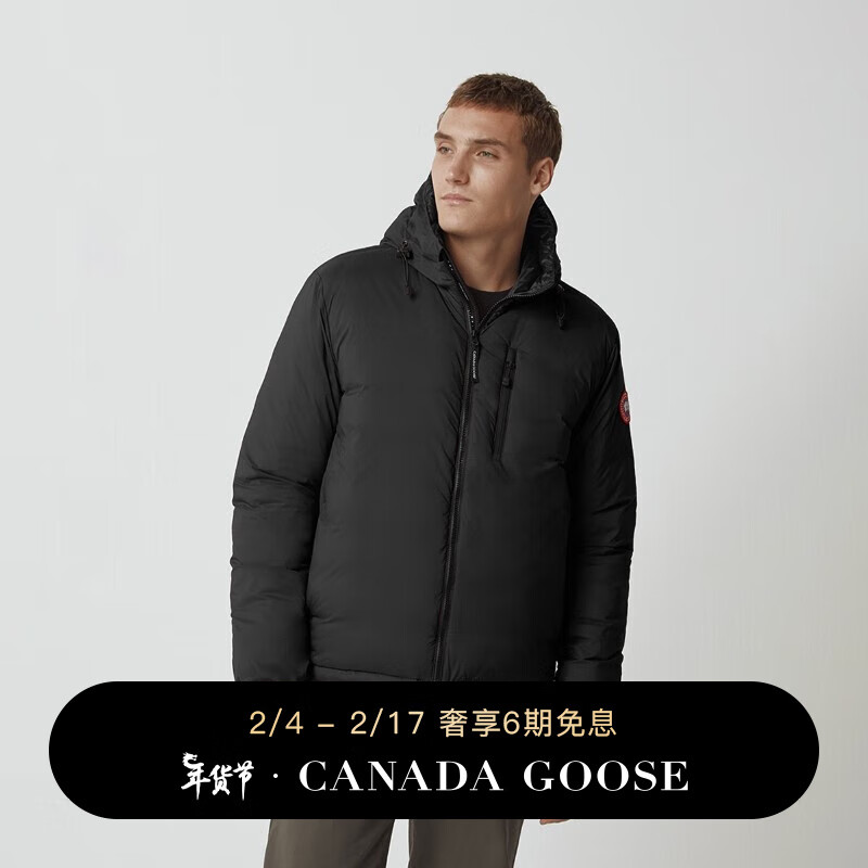 CANADA GOOSE 6期免息：加拿大鹅（Canada Goose） Lodge男士羽绒连帽衫大鹅轻量羽绒服 5078M 61 黑色 M