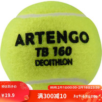DECATHLON 迪卡儂 網球袋裝球箱裝球大包裝有壓耐打TEN網球TB160 -黃色 4103516