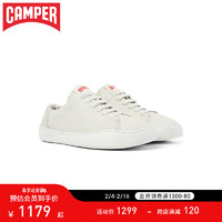看步（Camper）男鞋Peu Touring简约小白鞋轻便复古运动休闲板鞋 白色045 39