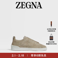 杰尼亚（Zegna）24春夏帆布TripleStitch™奢华休闲鞋LHTYE-S4841Z-ERU-12