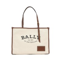 BALLY 巴利 帆布logo印花托特包