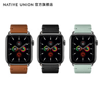 NATIVE UNION 苹果AppleWatch8表带高品质真牛皮通用7/6/5/SE个性时尚简约智能手表腕带40/38/42/44毫米男女