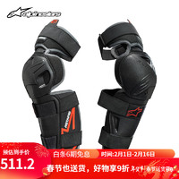 Alpinestars S-MX K a星骑行护膝防风摩托车护具防摔骑士机车装备 黑色 均码