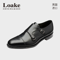 Loake 原装进口商务正装固特异手工皮鞋英伦男士孟克鞋1880 Cannon