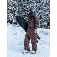 NANDN 南恩 滑雪褲女男同款冬季單板2023新款防水專業滑雪服加厚連體褲