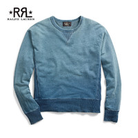 RRL男装 经典款靛蓝毛圈布运动衫RL90169 410-海军蓝 XS