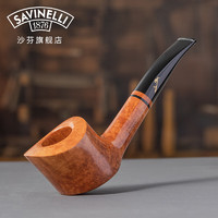 沙芬（SAVINELLI）意大利手工石楠木烟斗签字6级高档男士 【一斗一拍】【签字4级01号】