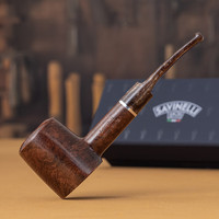 沙芬（SAVINELLI）意大利高档手工石楠木烟斗男士  栗子310 大号 锤子式桌斗