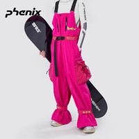 phenix2024年春季新款PHETI雪怪系列防水防风男女款单双板滑雪裤 玫粉色 下装 S