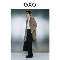 GXG 男裝 冬季含羊毛寬松毛呢大衣彈力休閑西褲商務套裝 西裝褲