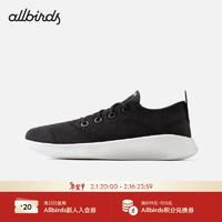 Allbirds SuperLight TR （）超轻桉树休闲鞋时尚舒适简约男女鞋 黑灰色（白底） 40 男码