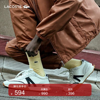LACOSTE 拉科斯特 法国鳄鱼男鞋L-SPIN系列复古舒适休闲运动鞋|45SMA0020 147/白/黑
