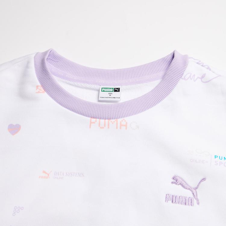 PUMA 彪马 女款纯棉圆领套头衫 53128002